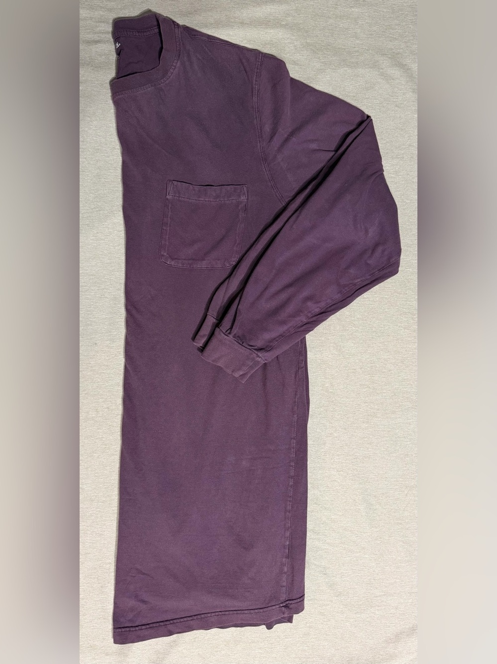 Classic Pocket Long-Sleeve Tee - Purple